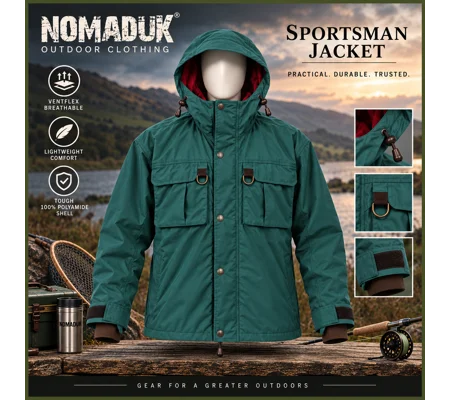NomadUK Sportsman Ventflex Breathable Fishing Jacket