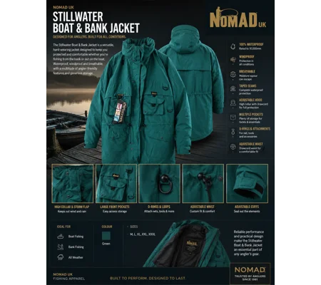 NomadUK Stillwater Boat & Bank Fishing Jacket