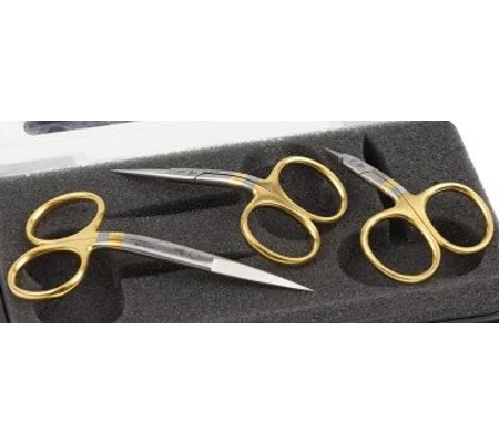 Dr Slick Gold Angled Fly Tying Scissors