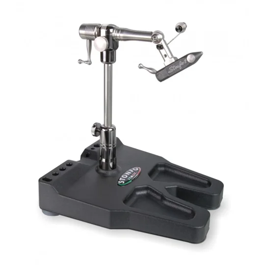 Stonfo 653 Elite 360 degree rotary fly tying vice with pedestal base