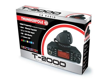 THUNDERPOLE T-2000 CB 27 MHz AM/FM Mobile Transceiver THUNDERPOLE T-2000 CB 27 MHz AM/FM Mobile Transceiver