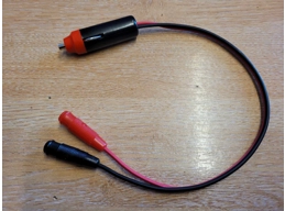 12v Home to Vehicle power adaptor Female Banana Plugs to Cigarette lighter Plug