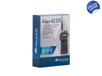 Midland Alan 42DS UK Handheld CB Radio with Digital Squelch