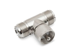 PL259 to SO239 Standard T-Piece Adapter