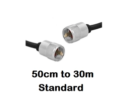 50cm to 30M RG58 Standard Patch Lead - PL259 to PL259