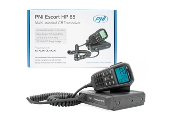 PNI Escort HP 65 ASQ CB Radio Multi Standard UK 40 27/81 EU 40 AM/FM Hide Away