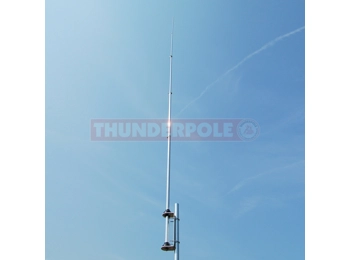 THUMDERPOLE 1/2 WAVE SILVER ROD BASE ANTENNA THUMDERPOLE 1/2 WAVE SILVER ROD BASE ANTENNA