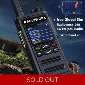 Radioworx RX 268 4G LTE PoC Radio for security and logistics