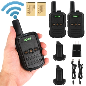 2Pcs mini Walkie Talkies 2-Way Radio 16CH PMR 446MHZ