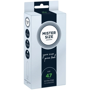 MISTER SIZE - pure feel Condoms - size 47 mm (10 pack)