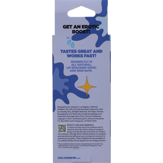 Spanish Fly Sex Liquid Blue Raspberry 1 oz.