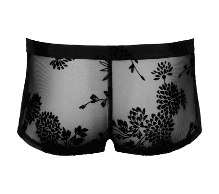 Noir Sheer Floral Lace Pants
