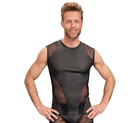 NEK Matte Look Sleeveless Shirt Black