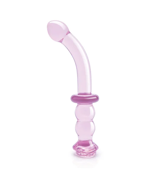 Glaze Glass Rosebud G-Spot Dildo