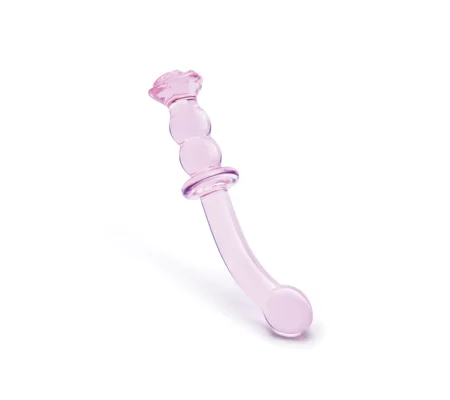 Glaze Glass Rosebud G-Spot Dildo