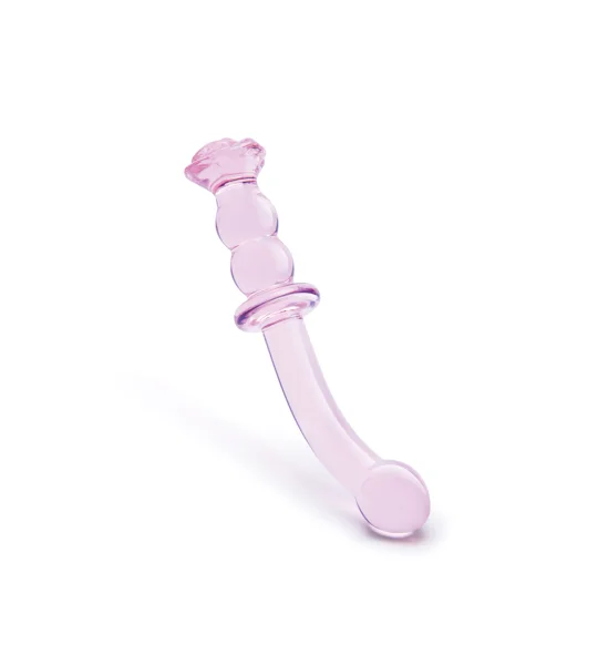Glaze Glass Rosebud G-Spot Dildo