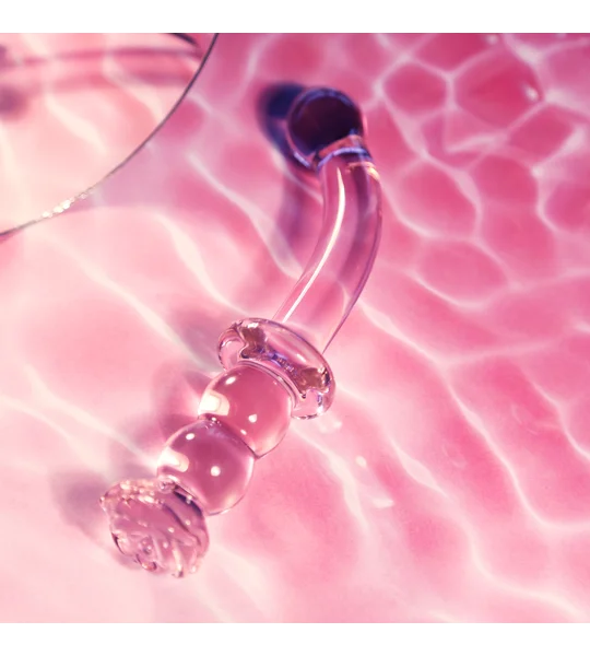 Glaze Glass Rosebud G-Spot Dildo
