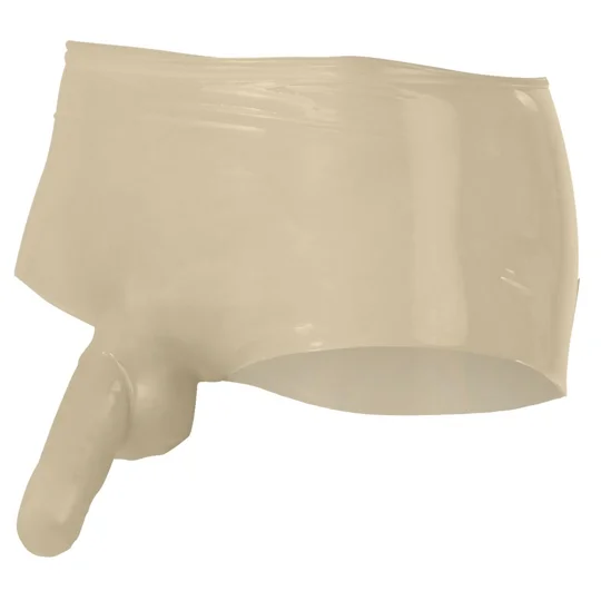 LateX Boxers With Penis Sleeve Black