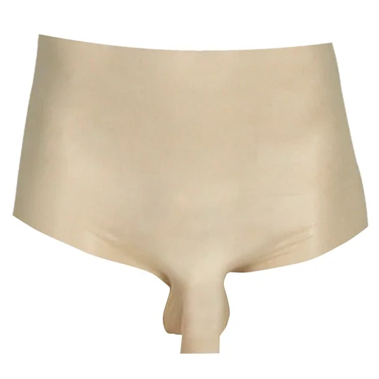 LateX Boxers With Penis Sleeve Black