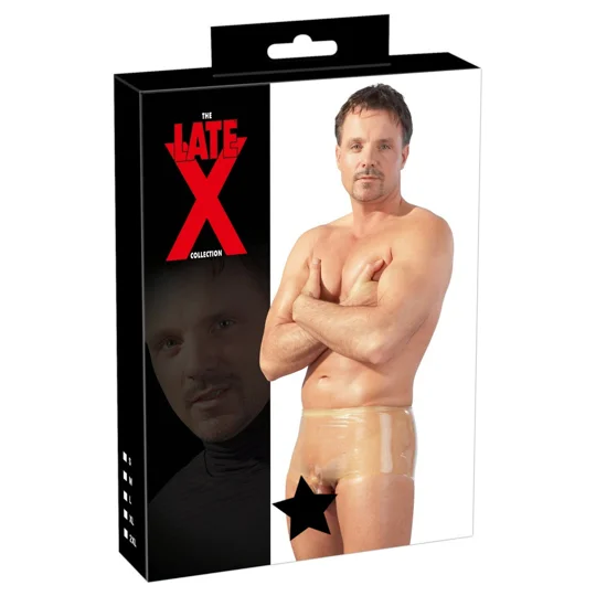 LateX Boxers With Penis Sleeve Black