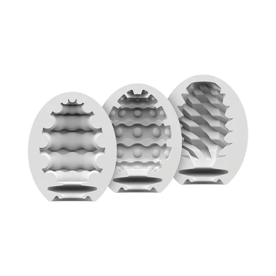 Satisfyer Masturbator Egg 3er Set Riffle, Bubble, Fierce
