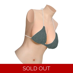 GORGEOVA Half-body Breast Plates Drag Queens Silicone G Cu..