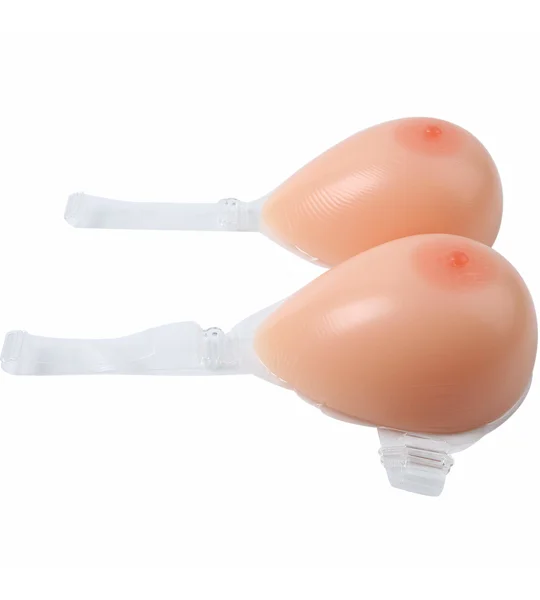 Silicone Breast Forms Crossdresser Breasts Prosthesis With Bra Straps DD Cup