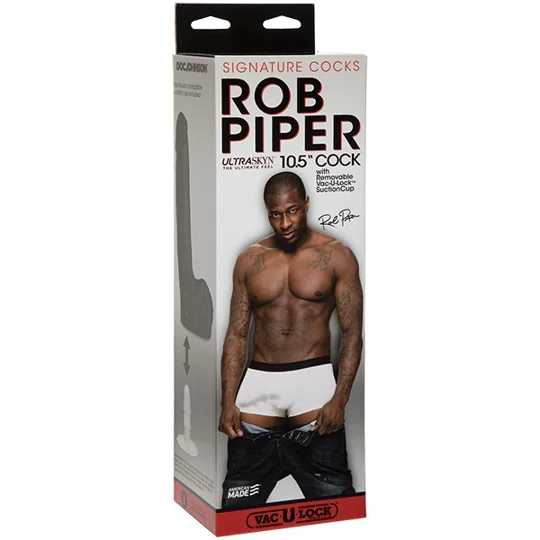 Doc Johnson Signature Cocks Rob Piper Ultraskyn Realistic Cock With Removable Vac-U-Lock Suction Cup