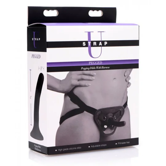 Pegged Pegging Dildo with Harness