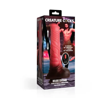 Creature Cocks Deluxe Centaur Thrusting & Vibrating Silicone Dildo