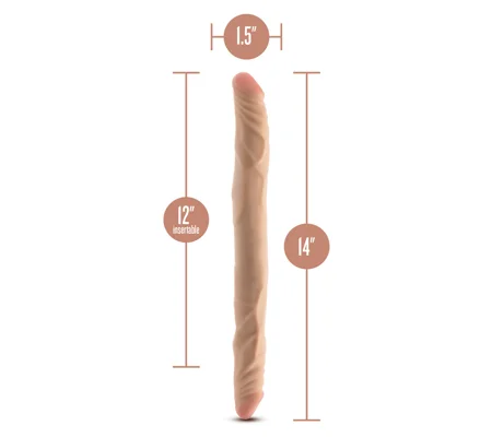 Dr Skin Posable Double Dong 14 Inches