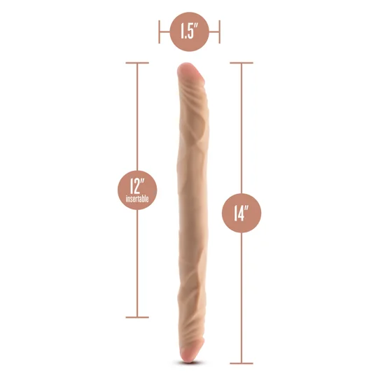Dr Skin Posable Double Dong 14 Inches