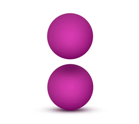 Luxe Pink Double O Kegel Balls Weighted 1.3 Ounce