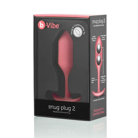 B-Vibe Snug Plug 2 Butt Plug Coral