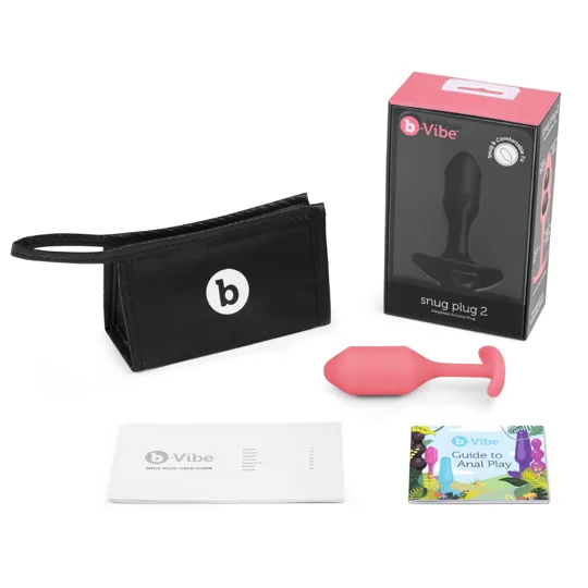 B-Vibe Snug Plug 2 Butt Plug Coral