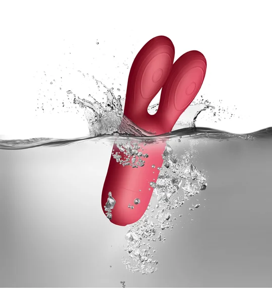 Rocks Off Sugar Boo Coral Kiss Rabbit Ears Vibrator Coral