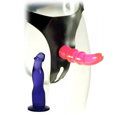 Me You Us Double Tip Strap-On Harness Kit With 2 Dildos