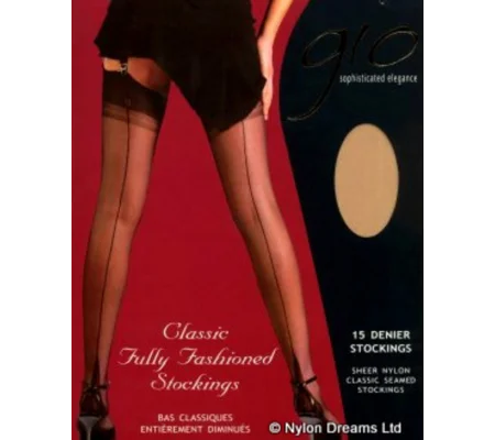 Gio Fully Fashioned Cuban Heel Stockings