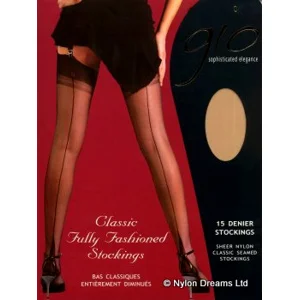 Gio Fully Fashioned Point Heel Stockings