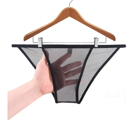 Mens Nylon Mesh Briefs Size Small