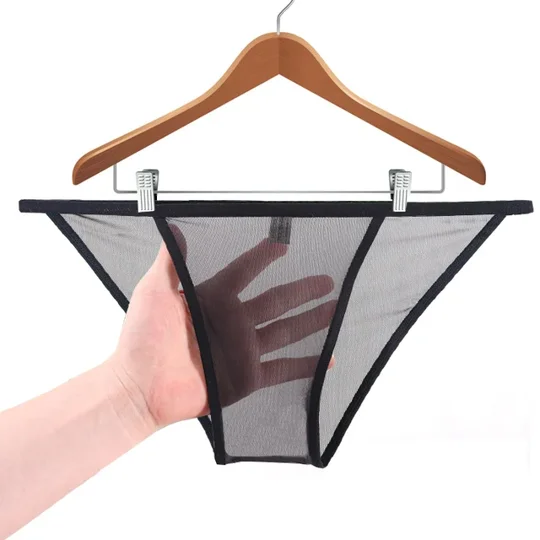 Mens Nylon Mesh Briefs Size Small
