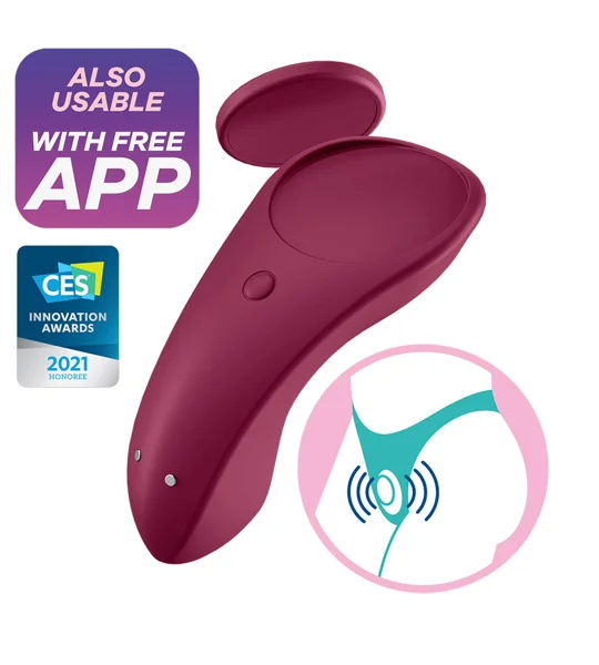 Satisfyer Sexy Secret Panty Vibrator Red