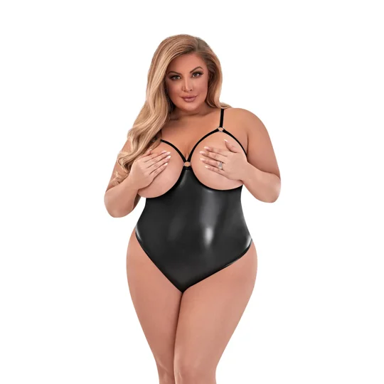Cupless & Crotchless Teddy - MSM239