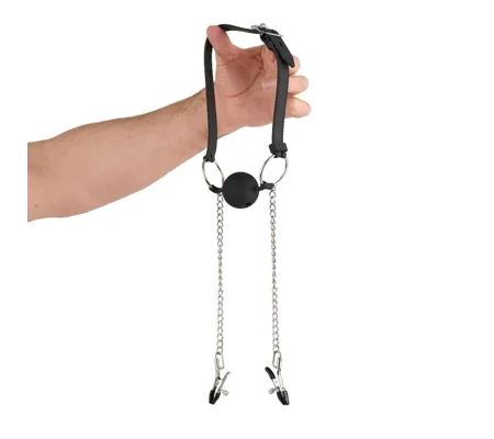 Me You US Silicone Gag with Clamps