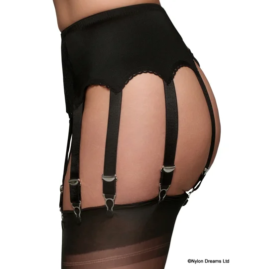 10 Strap Suspender Belt Lace Front Panel