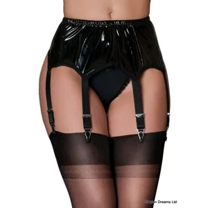 PVC 6 Strap Suspender Belt