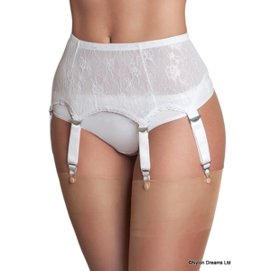 6 Strap Lace Suspender Belt
