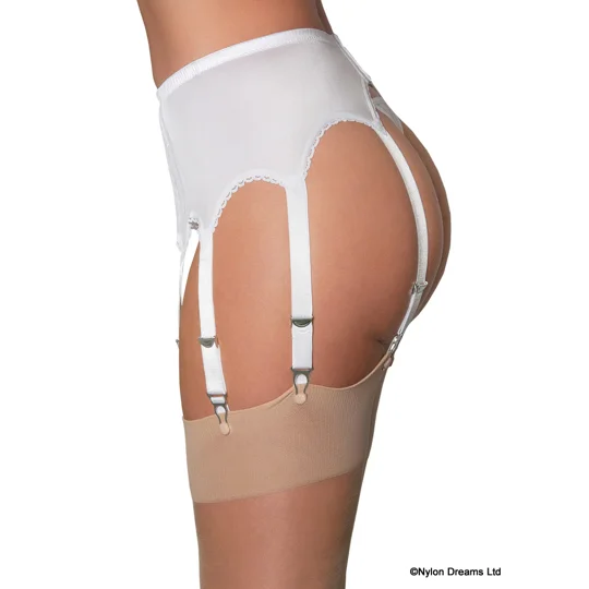 8 Strap Suspender Belt Lace Front Panel