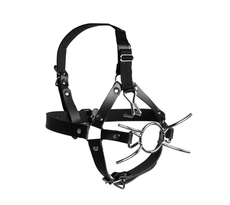 Ouch Xtreme Head Harness With Spider Gag And Nose Hooks