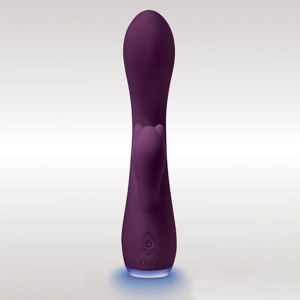 Ovo Beacon Rabbit Dual Stim Vibrator Purple